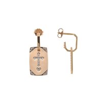 Mono orecchino Rue des Mille Donna MADLY in Argento Zirconia ORZ-009 RT CR - ORZ-009 RT CR